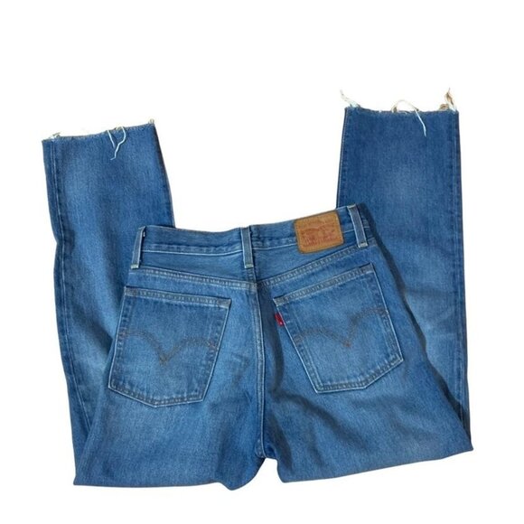 Levi's Wedgie Straight Blue Jeans | Sz 26 - Picture 2 of 4